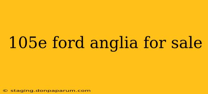 105e ford anglia for sale