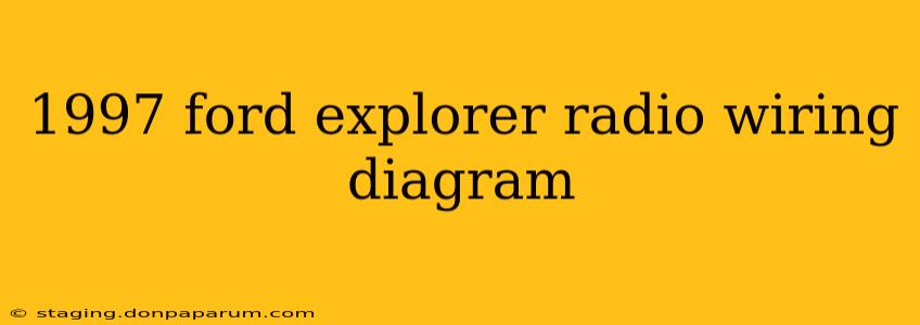 1997 ford explorer radio wiring diagram