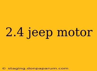 2.4 jeep motor