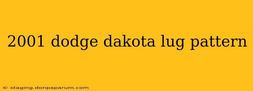 2001 dodge dakota lug pattern