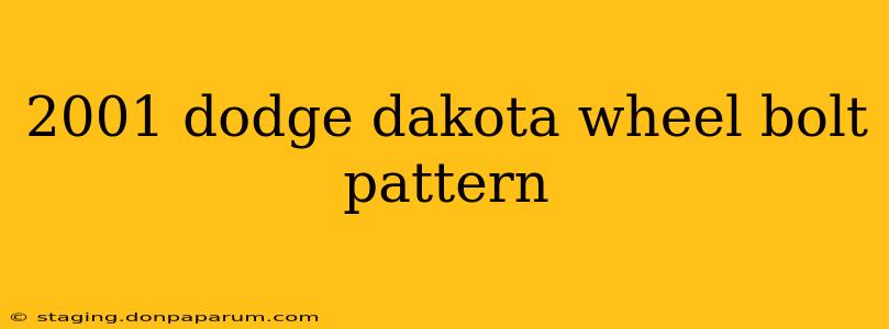 2001 dodge dakota wheel bolt pattern