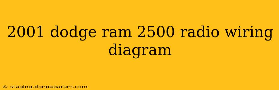 2001 dodge ram 2500 radio wiring diagram