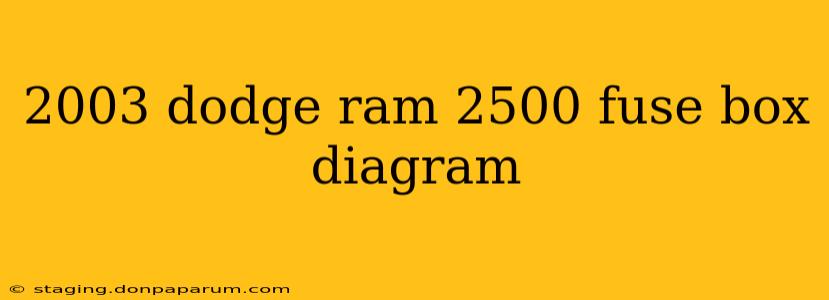 2003 dodge ram 2500 fuse box diagram