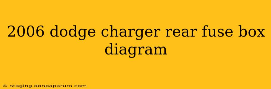 2006 dodge charger rear fuse box diagram