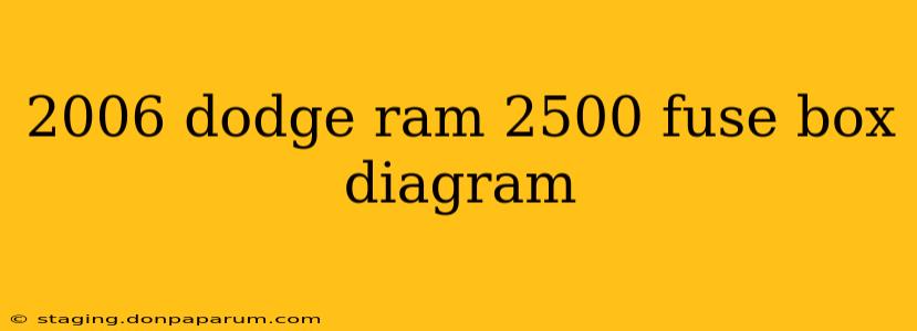 2006 dodge ram 2500 fuse box diagram