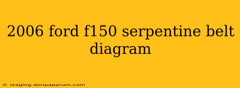 2006 ford f150 serpentine belt diagram