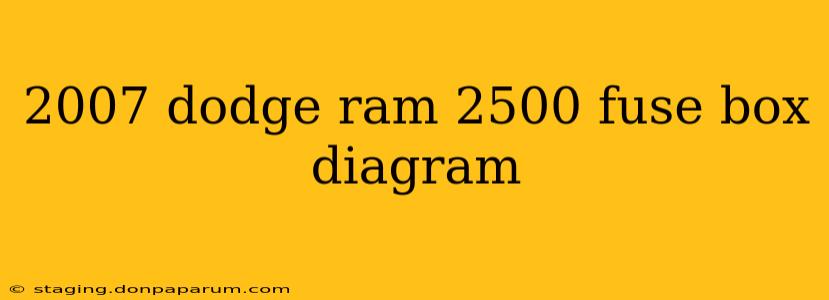 2007 dodge ram 2500 fuse box diagram