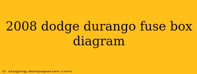 2008 dodge durango fuse box diagram