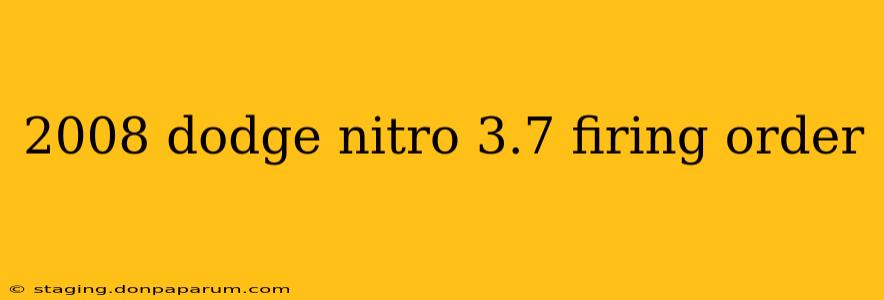 2008 dodge nitro 3.7 firing order