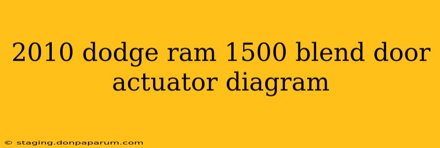 2010 dodge ram 1500 blend door actuator diagram