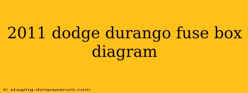 2011 dodge durango fuse box diagram