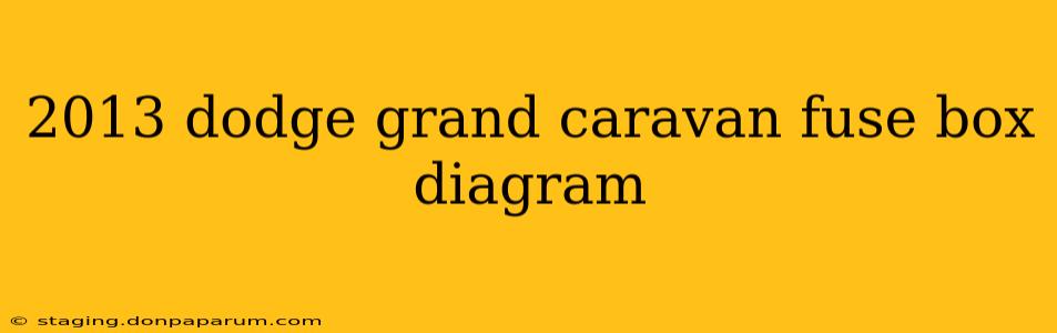 2013 dodge grand caravan fuse box diagram