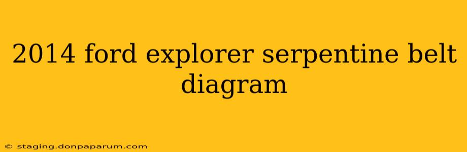 2014 ford explorer serpentine belt diagram