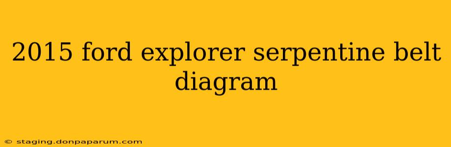 2015 ford explorer serpentine belt diagram