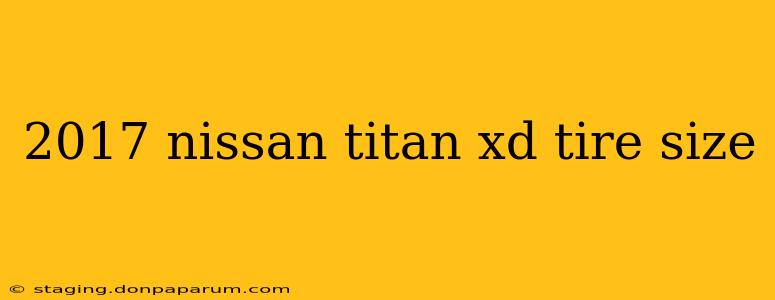 2017 nissan titan xd tire size