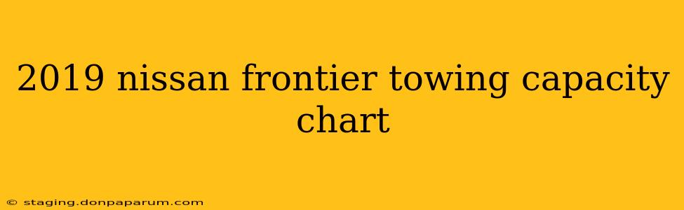 2019 nissan frontier towing capacity chart