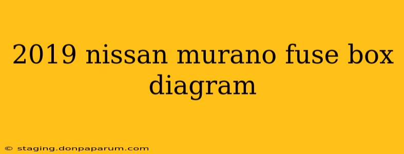 2019 nissan murano fuse box diagram