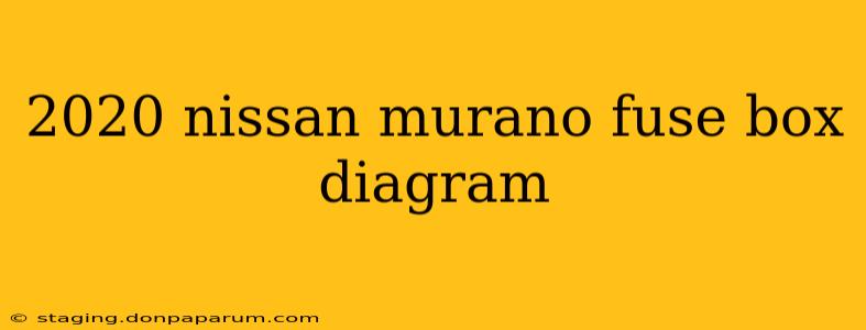 2020 nissan murano fuse box diagram