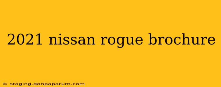 2021 nissan rogue brochure