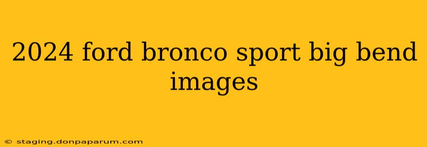 2024 ford bronco sport big bend images