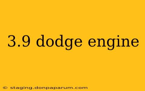 3.9 dodge engine