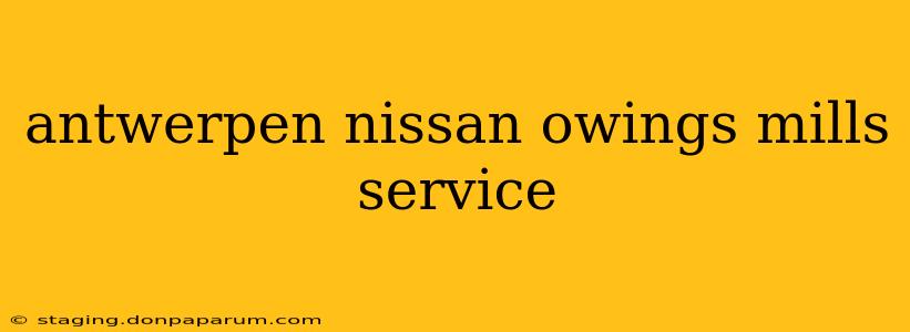 antwerpen nissan owings mills service