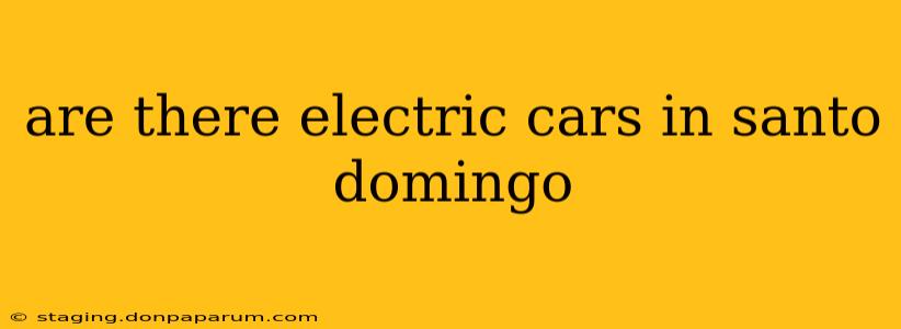 are there electric cars in santo domingo