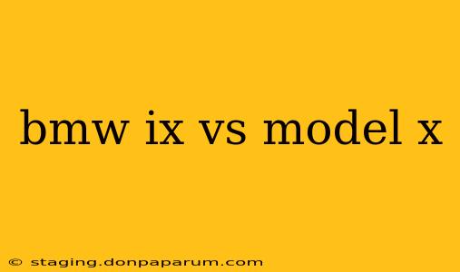 bmw ix vs model x