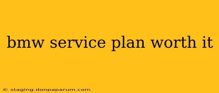 bmw service plan worth it