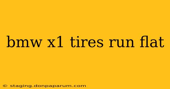 bmw x1 tires run flat