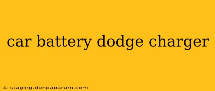 car battery dodge charger