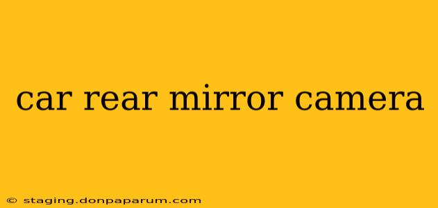 car rear mirror camera