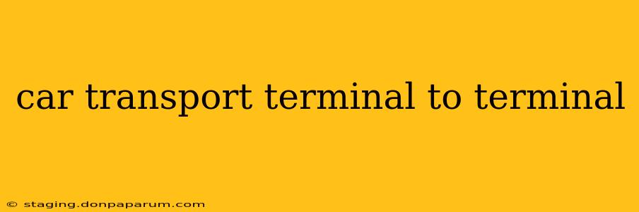 car transport terminal to terminal