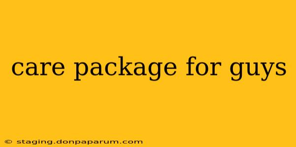 care package for guys