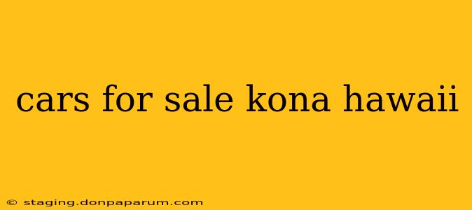 cars for sale kona hawaii