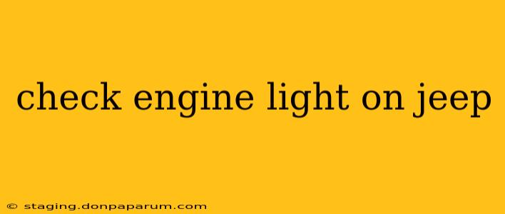 check engine light on jeep