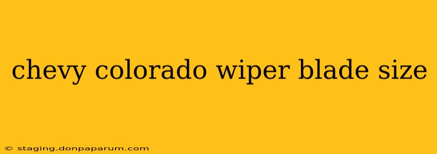 chevy colorado wiper blade size