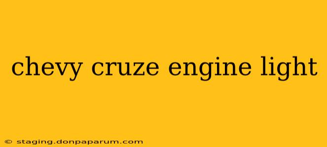 chevy cruze engine light