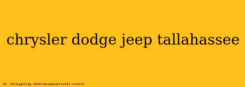 chrysler dodge jeep tallahassee