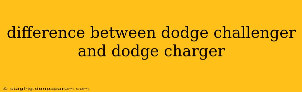 difference between dodge challenger and dodge charger