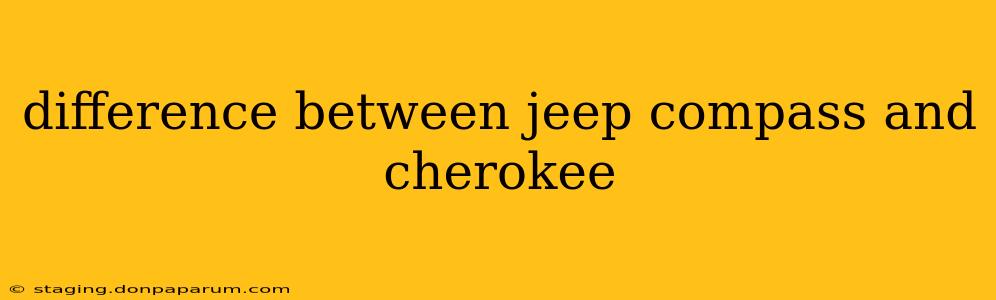 difference between jeep compass and cherokee