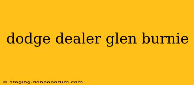 dodge dealer glen burnie