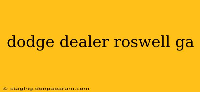 dodge dealer roswell ga