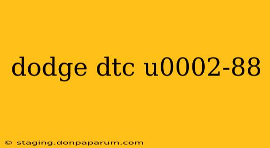 dodge dtc u0002-88