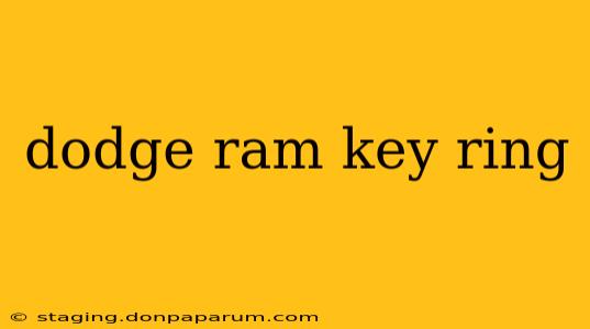 dodge ram key ring