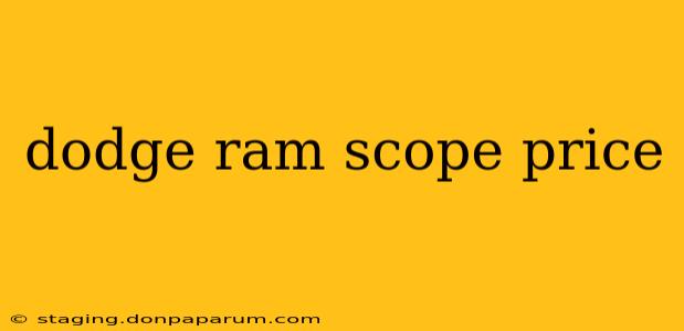 dodge ram scope price