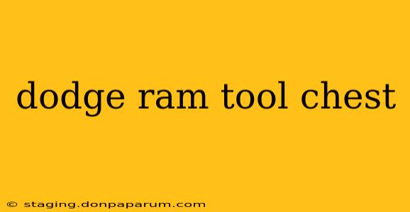 dodge ram tool chest