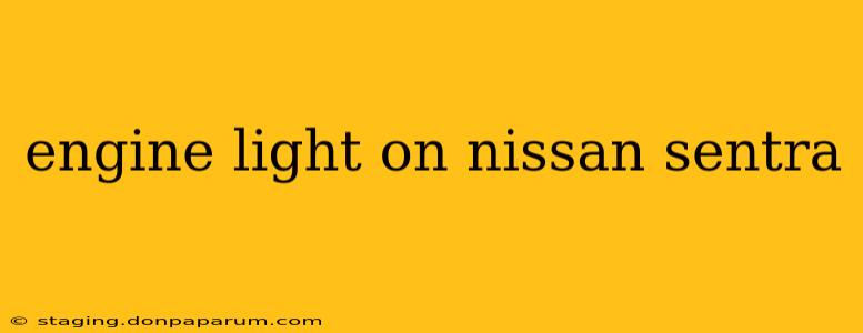 engine light on nissan sentra