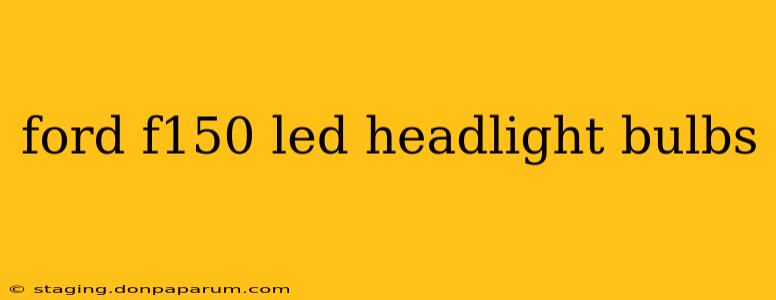 ford f150 led headlight bulbs