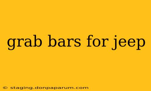 grab bars for jeep